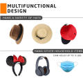 Practical Hat Storage With Sturdy Hooks Hat Hanger With Versatile Hooks Wall-mounted Hat Hooks Without Drilling Cap Holder With No Damaging Installation Hat Rack With Buckles And Hooks. 