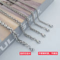 N XL Men's Necklace Stainless Steel Necklace Flower Basket With Chain Keel No Pendant Bare Chain Accessories Thick Clavicle Chain. 