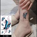 Waterproof Temporary Fly Tattoo Stickers Body Art Hand Foot for Girl Women Men. 