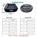 Cat & Dog  Bed/Round & Squre Super Soft Pet Bed From Sizes Small to XL- Free customize pet name. 