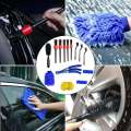 15 PCS Car Cleaning Kit Detail Brushes, Wheel Brush, Tire Brush Kit. 