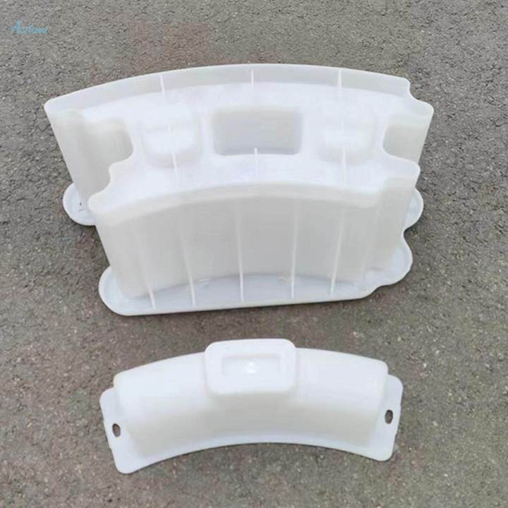 Round Concrete Block Brick Sturdy Easy to Demould for Lawn Walkway Yard