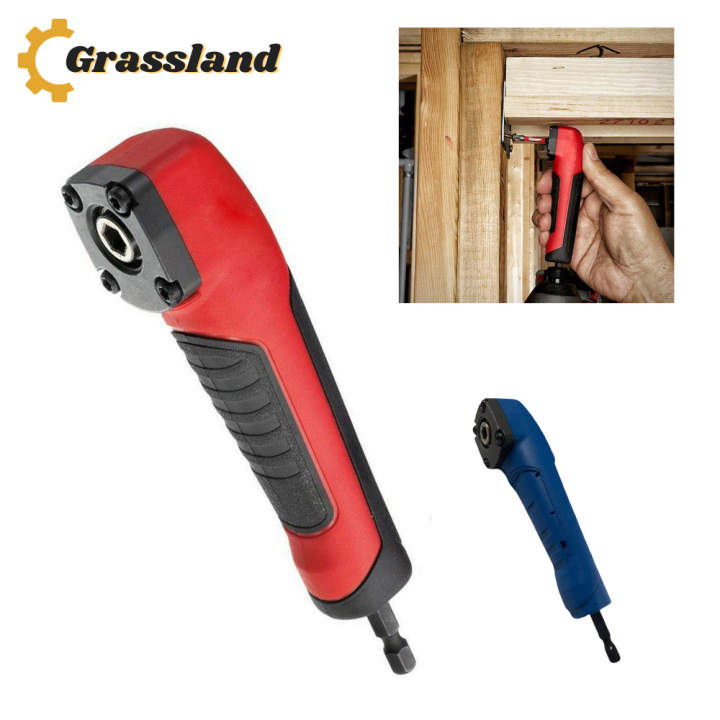 90 Degree Right Angle Attachment Electric Screwdriver Socket Adapter 1/ ...