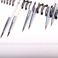 6 Pcs/ 1 Pce Line Drawing Fineliner Brush Set Nylon Hair Wooden Handle Multifunctional Water Color/gouache/Claborate-Style Painting Brush Artist's Artist Brush Supplies. 