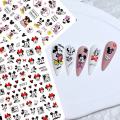 3D Anime Disney Mickey Mouse Set Series Nail Stickers Cartoon Animation Nail Art Decorations DlY Sliders For Nails Nail Products. 