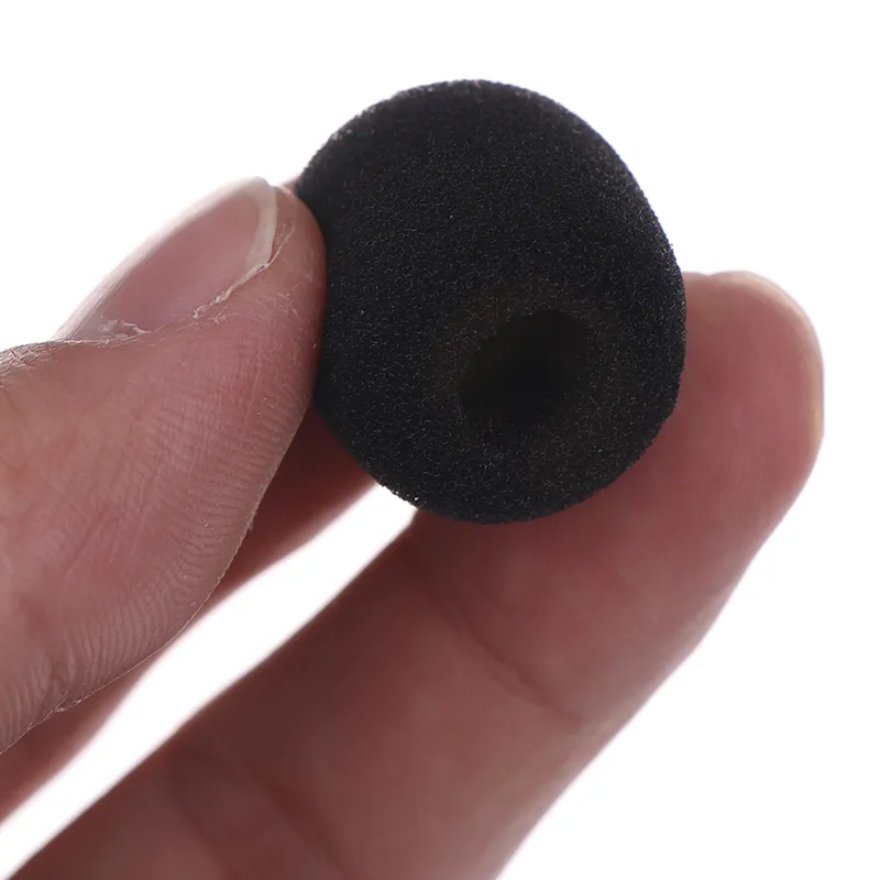 Mini Microfoon Headset 10 Pack ChromLives Revers Headset Microfoon Windschermen Foam Covers Microfoon Covers Mini Size Kleur Zwart