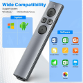 1 PCS 2-In-1 USB Type C Presentation Clicker Rechargeable Wireless Presenter Remote Plastic Clicker for PowerPoint Presentations. 