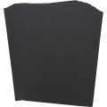 A4 BINDING BACK SHEETS PVC BLACK X100. 