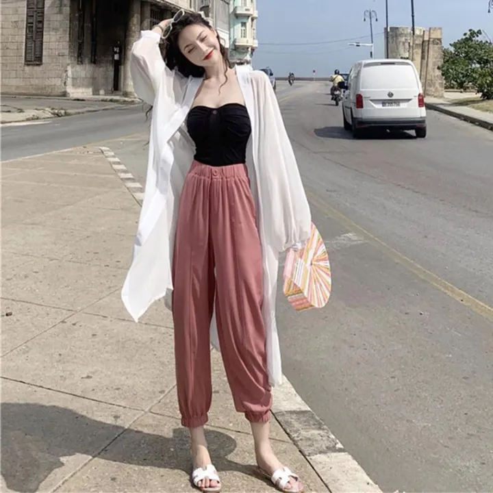 Summer%20Sun%20Protection%20Lightweight%20Coat2023New%20Sun%20Protective%20Clothes%20Women's%20Summer%20Cardigan%20Thin%20Long%20Sleeve%20Korean%20Style%20Loose%20Ladies%20Sun%20Protection%20Shirt%20-%20Image%203