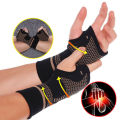 Copper Wrist Support Professional Gym Wristband Sport Safety Compression Glove Gym Wrist Guard Arthritis Sleeve Palm Hand Bracer. 