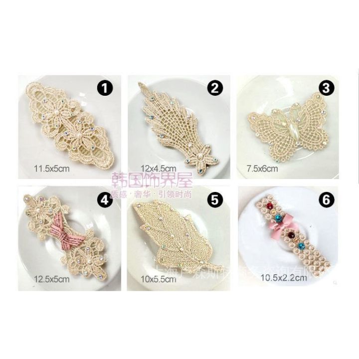 (3%20One%20Pack%20)%20Korean%20Style%20Pearl%20Lace%20Bow%20Bang%20Sticker%20Hook%20and%20Loop%20Fasteners%20Hair%20Fringe%20Grip%20Stabilizer%20Pad%20Cropped%20hair%20fastener%20Velcro%20-%20Image%204