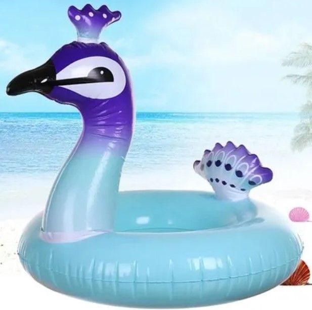 Peacock Kids Swimming Ring Seat Boat