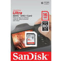 SD 16GB Ultra 80mbs. 