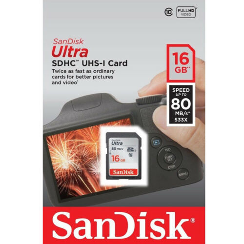 SD 16GB Ultra 80mbs