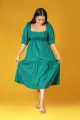 Ran Menike Smocked Midi Dress. 