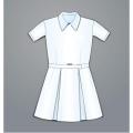School Uniforms Girls 3 Fleets Frock White Dress. 
