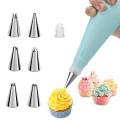 7Pcs Nozzle Set with an Icing Bag. 