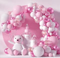 Pink and Blue Theme Complete Set Mega Pack Balloon Arch Garland Kit Multicolor Macaron Balloons Wedding Birthday Party Decoration balloons Garland Birthday celebration party decoration pink balloon theme Full set. 