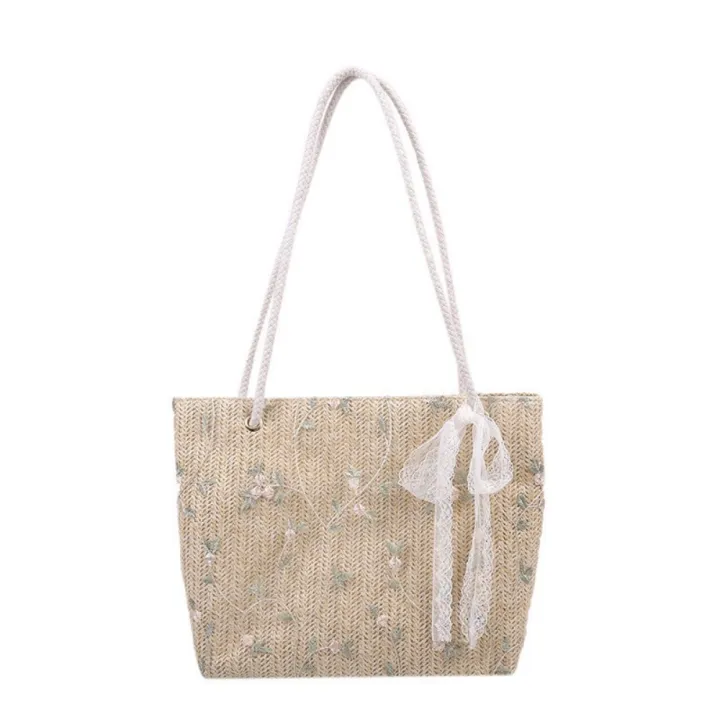 Fashion%20Woven%20Handbag%20Lightweight%20Summer%20All-Match%20Bucket%20Bag%20Luxury%20Portable%20Designer%20Handbag%20for%20Picnic%20Accessory%20Travel%20Essential%20Beach%20Gear%20Women's%20Fashion%20Versatile%20Carryall%20-%20Image%205