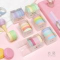 5pcs/set Macarone solid Tape Set Tape Cute School Suppliers Stationery Gift Presented. 