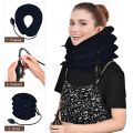 Neck Massager 3/4 Layer Inflatable Air Cervical Neck Traction Support PainStress Relief Neck Collar Pillow Neck Stretching Brace. 