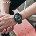 SANDA Top Brand Men's Watches Sport Military Quartz Watch 50M Waterproof Wristwatch for Men Clock relogios masculino 6082. 