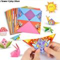 3D 54Pages Origami Cartoon Animal Book Kids Paper Art Baby Early Learning Education Baby Toys. 