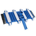 Swimming Pool Cleaner Head PVC Effective Cleaning Pool Vacuum Cleaner Head Bottom Brush Bottom Wheels 14 Inch for Maintenance. 