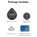 Silent Non-Ticking Battery Operated Shower Timer, Waterproof Digital Timer, Small Size Cute Timer Black Easy Install. 