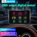 P16 Head up Display OBD Smart HUD Auto Digital Meter OBD2 Port Warning Windshield Alarm System. 