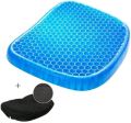 Egg Sitter Seat Cushion With Non-Slip Cover Breathable Honeycomb Design Absorbs Pressure Points, Blue. 
