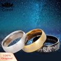 Carat Letter Ring Wear-resistant Titanium Steel Prayer Band Ring. 