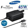 Samsung 45W USB Type-C Super Fast Charging Wall Charger 5A Cable. 