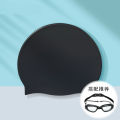Swimming Cap Women's Waterproof Not Squeezing Head Fashion Silicone Long Hair Large Size Special Children's Swimming Cap Men's Swimming Goggles Set. 