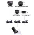 Fisheye Wide Angle Macro Portable 3 In 1 Mobile Phone Camera Lens Clip Macro Smartphone External Lens Android Accessories. 
