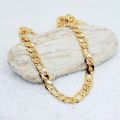Gold plated Handsome Look BIG Lara chain 24 Inch Long. 