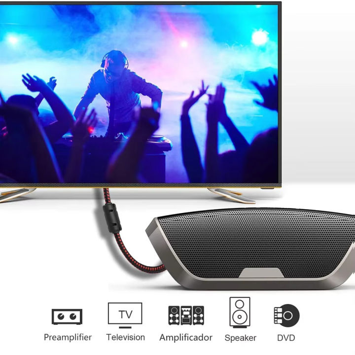 RCA%20Triple%20Shielded%20Audio%20Cable%20Rca%20To%20Rca%20Audio/Video%20Subwoofer%20Cable%20for%20Home%20Theater%20Sound%20Bar%20DVD%20TV%20Amplifier%20Hi-Fi%20System%20-%20Image%202