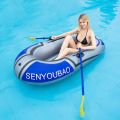 1 Person Inflatable Kayak Canoe,Boat Raft Inflatable Set,PVC Inflatable Dinghy Rowing Boats,with Oar Air Pump,for Outdoor Drifting Beach Pool. 