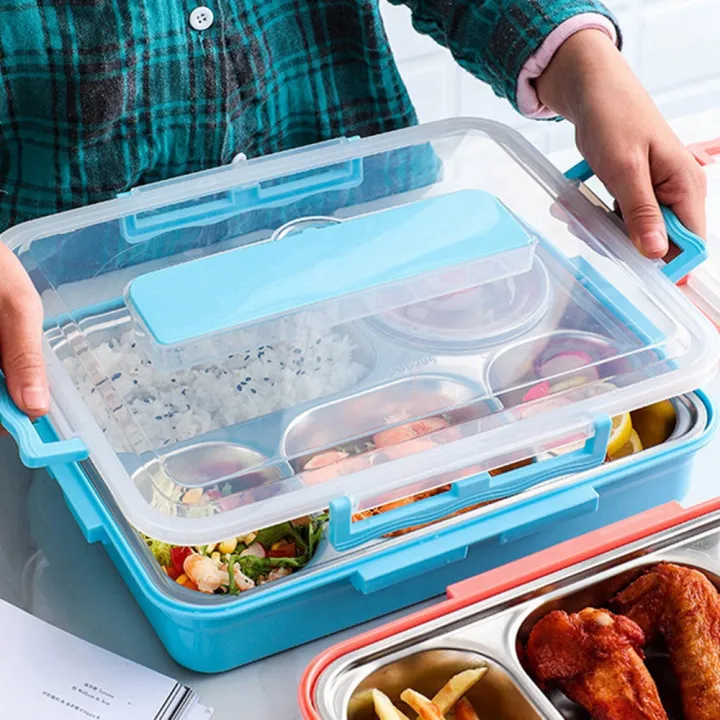 5%20Compartments%20Lunch%20Box%20Stainless%20Steel%20Leak-Proof%20Large%20Bento%20Boxes%20Soup%20Container%20School%20Dinnerware(Pink)%20-%20Image%206