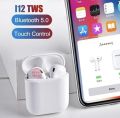 Premium Quality i12 TWS True Wireless Bluetooth Headset 5.0 Touch Control Earbuds for Android and iOS Mobile Phone. 