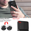 PlusCase for Huawei Nova Y70 / Nova Y71 Phone Casing Slide Lens Armor Case Shockproof Stand Holder Camera Protect Back Cover. 