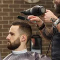 Double-sided Comb Printed Pattern Beard Styling Brush Professional Shave Beard Brush Barber Broken Hair Remove Comb For Men. 