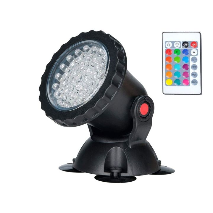 LED Underwater Spot Lights Waterproof Lamp RGB 36leds Underwater Spot Light Swimming Pool Fountains Pond Water Garden Aquarium-1 bulb UK