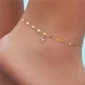 Star female anklets barefoot sandals foot jewelry leg new anklets on foot ankle bracelets for women leg chain gift. 