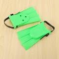 Kids Adults Adjustable Fins Swimming Diving Swimming Fins - Green, S: 25-30. 