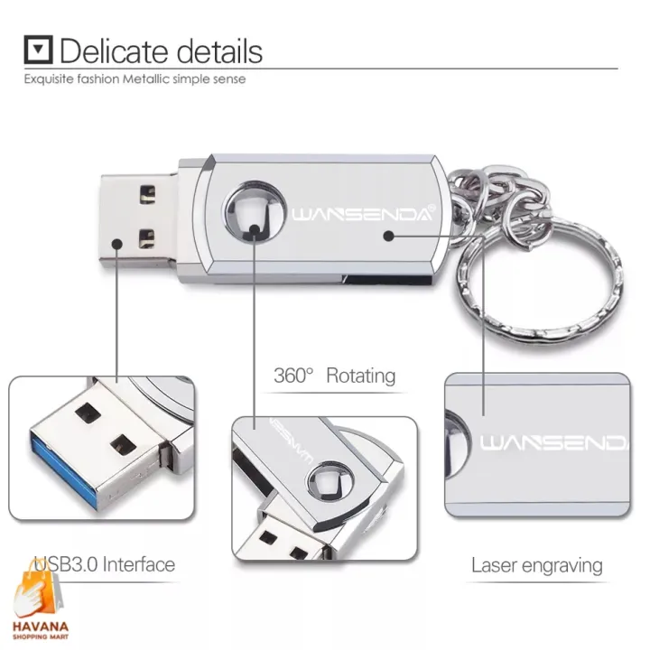 USB%203.0%20USB%20Flash%20Drive%2032%20GB%20Rotation%20Pen%20Drive%2032GB%20Pendrive%20USB%20Memory%20Stick%20with%20Stainless%20Steel%20Keychain%20Flash%20Drives%20-%20Image%203