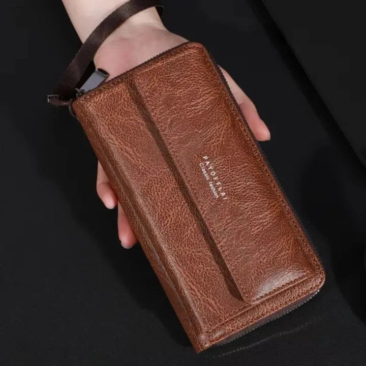 Long%20Men's%20Wallet%20Pu%20Large%20Capacity%20Business%20Wallet%20Zipper%20Double%20Layer%20Men%20Clutch%20Bag%20Handbag%20-%20Image%204