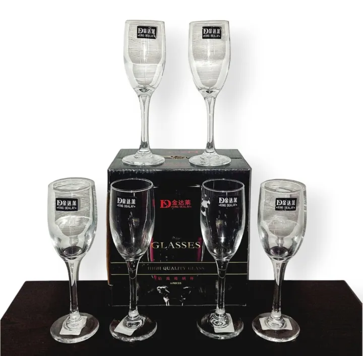King%20Dealay%20Wine%20Glass%20Set%206Pcs%20120ml%20L15%20Champagne%20Drinking%20Glass%20Hotel%20&%20Home%20Glassware%20-%20Image%204