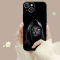 Cellular Phone Case For iPhone 15 14 13 12 11 Pro Max 6 6S 7 8 Plus X XS XR 12 13 Mini Soft Silicone Case Black Cat Staring Eye. 