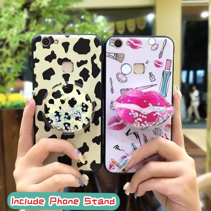 Cartoon%20Waterproof%20Phone%20Case%20For%20VIVO%20V7%20Plus/Y79/Y73%20Soft%20Case%20Back%20Cover%20Fashion%20Design%20quicksand%20cute%20Anti-knock%20TPU%20-%20Image%204
